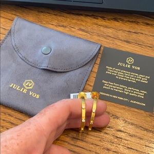 Hammered gold hoop earrings